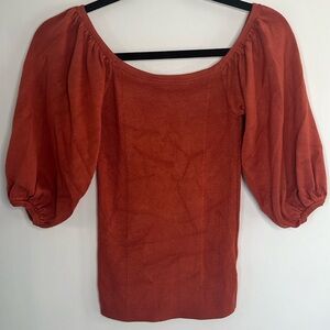 Small Express sweater shirt in orange